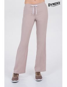 Pantalón mujer mcfb elástica beige cordón