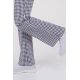 Pantalón mujer cuadro marino cordón