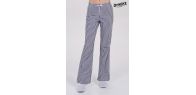 Pantalón mujer cuadro marino cordón