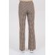 Pantalón mujer cuadro marrón cordón