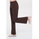 Pantalón mujer mcfb elástica marrón cordón