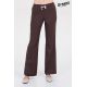 Pantalón mujer mcfb elástica marrón cordón