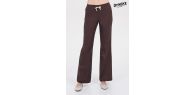 Pantalón mujer mcfb elástica marrón cordón