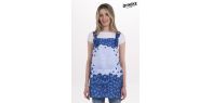 Estola flores azules tirantes