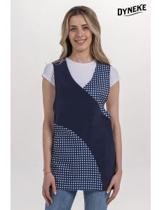 Estola cruzada cuadro azul
