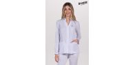 Chaqueta elástica blanca sra.cuello mao