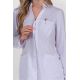 Chaqueta elástica blanca sra.cuello mao