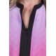 Casaca microfibra elastica s/m zig zag fucsia