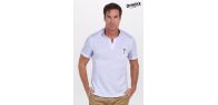 Polo hombre cuello mao pique negro