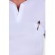 Polo hombre cuello mao pique negro
