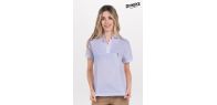 Polo mujer cuello mao pique negro