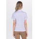 Polo mujer cuello mao pique negro