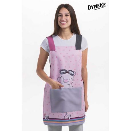 Estola lila estampado cerdito