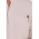 Chaqueta elástica beige sra.cuello mao