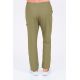 Pantalón verde caqui microfibra cinta