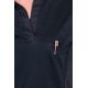 Polo mujer cuello mao pique negro