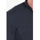 Polo hombre cuello mao pique negro