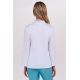 Chaqueta mujer doble vivo aguamarina cremallera m/l