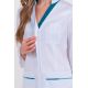 Chaqueta mujer doble vivo aguamarina cremallera m/l