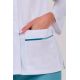Chaqueta mujer doble vivo aguamarina cremallera m/l
