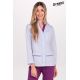 Chaqueta mujer doble vivo aguamarina cremallera m/l