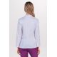 Chaqueta mujer doble vivo morado cremallera m/l