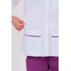 Chaqueta mujer doble vivo morado cremallera m/l