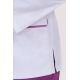 Chaqueta hombre doble vivo morado cremallera m/l