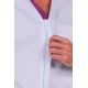 Chaqueta hombre doble vivo morado cremallera m/l
