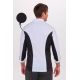 Chaqueta cocinero blanca con rejilla negra