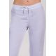 Pantalón mujer sarga blanca cordón