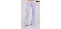 Pantalón mujer sarga blanco acampanado