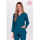 Chaqueta elástica m/l azul petróleo