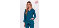 Chaqueta elástica m/l azul petróleo 