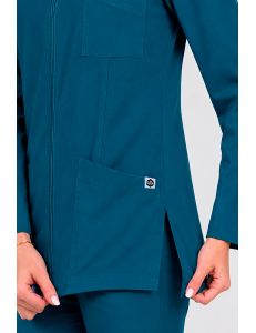 Chaqueta el&aacute;stica m/l azul petr&oacute;leo