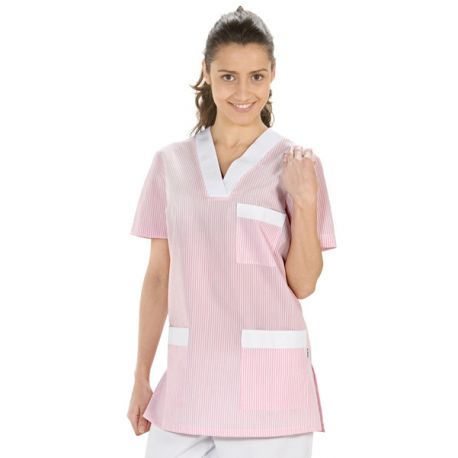 Chaqueta de pijama rosa para servicios y limpieza Dyneke