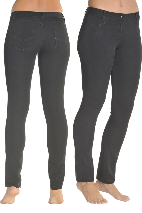 Pantal n para comercio y estetica push up negro dyneke