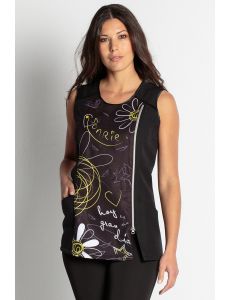 Chaqueta para comercio y estética con estampado 'Sonrisa' dyneke