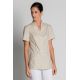 Chaqueta para sanidad, estética y comercio escote alto beige Dyneke