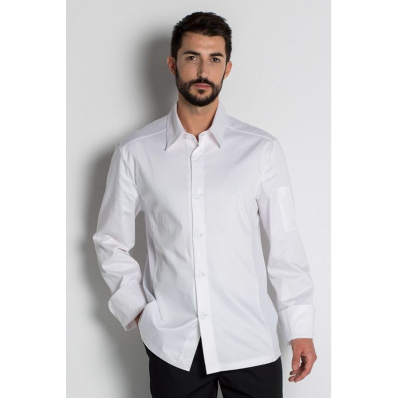 chaqueta hosteleria y comercio tipo camisa manga larga