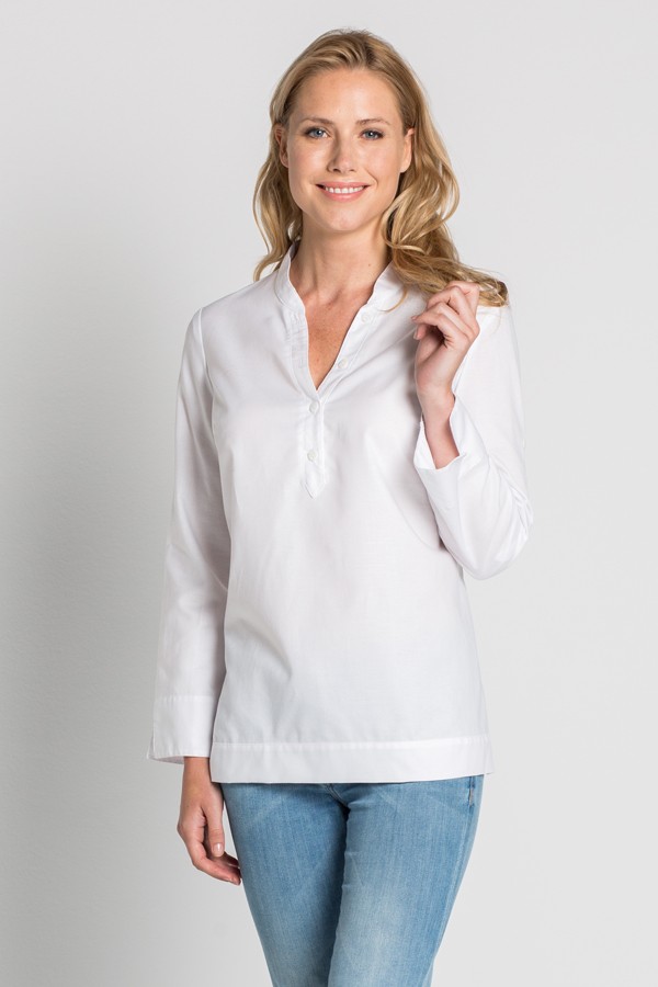 camisa de y para mujer color blanco estilo ibicenco dyneke
