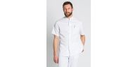 Chaqueta unisex blanca en manga corta