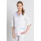 Chaqueta contraste azul para comercio y estética con manga 3/4 Dyneke