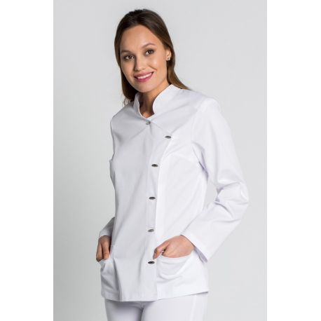 chaqueta para chef en color blanco dyneke