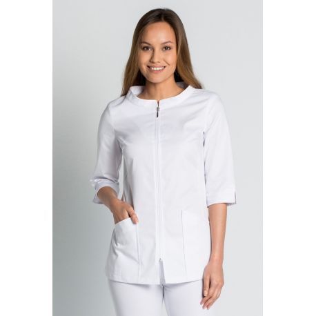 CHAQUETA CUELLO BARCO BLANCA dyneke