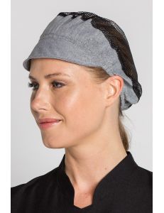 Gorro de hostelería unisex gris