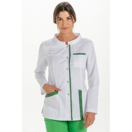 Chaqueta contraste verde m/l