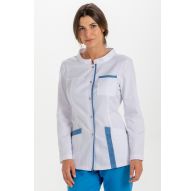 Chaqueta contraste azul m/l