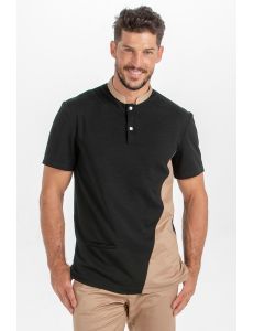 Polo negro caballero Dyneke