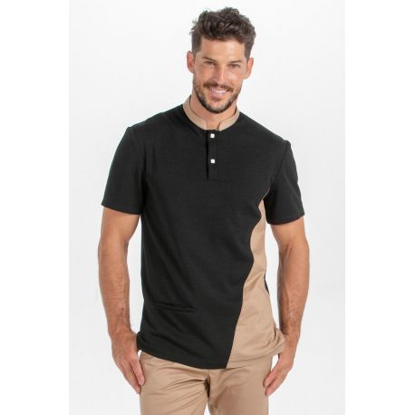 Polo negro caballero Dyneke